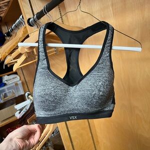 VSX Gray Heather Racerback Sports Bra